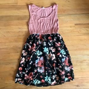 Pink Blush Floral Tank Dress